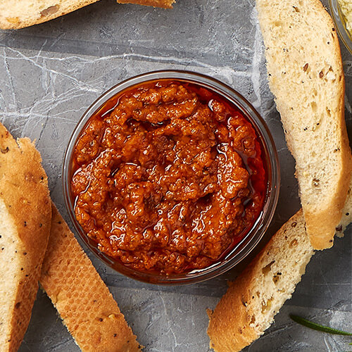 healthy vegetable Cherry Tomato Tapenade dip